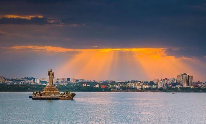 Sunset in tank bund