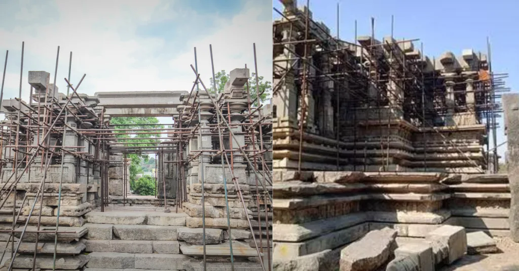 Restoration activities of Thousand Pillar Temple