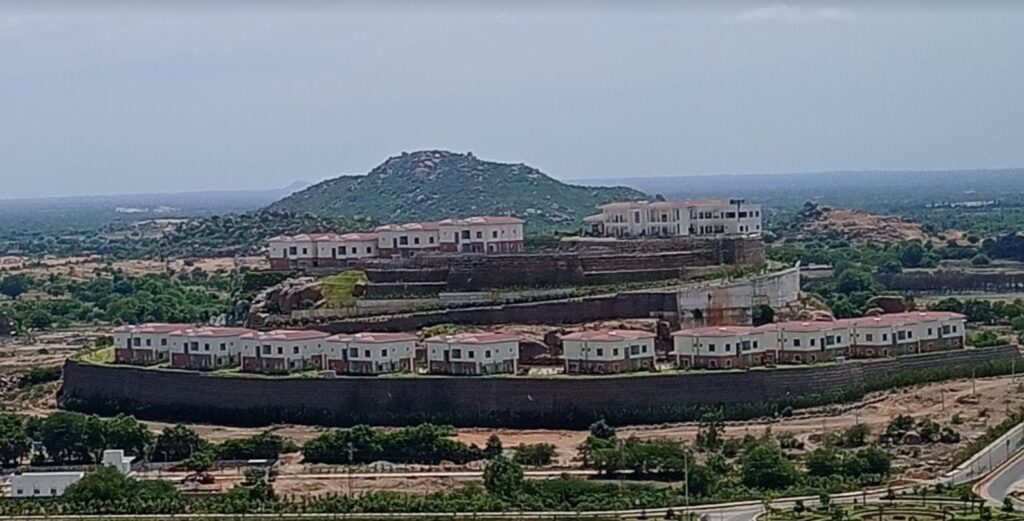 yadadri temple accommodation buildings