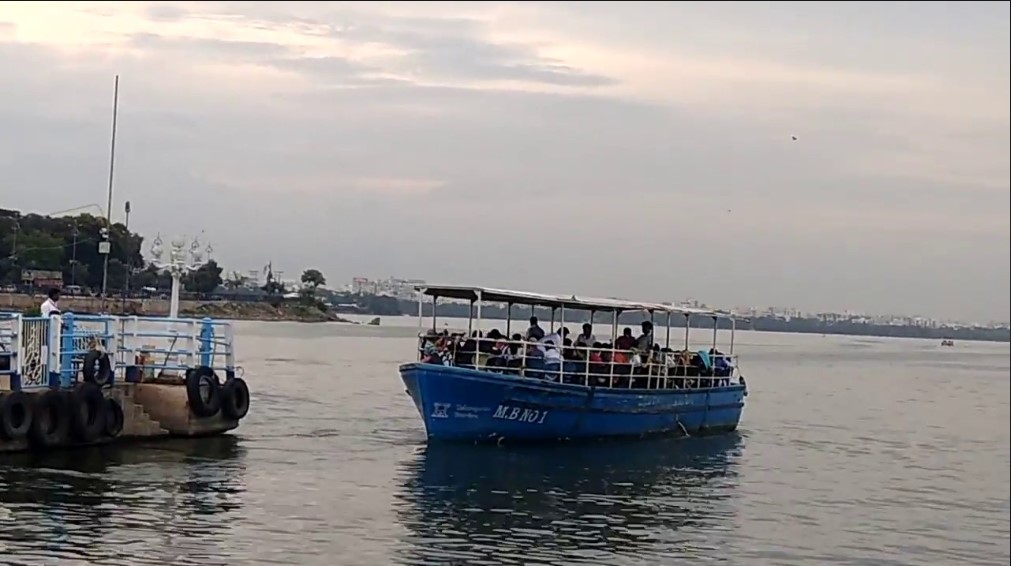 Boating at Osman Sagar Lake