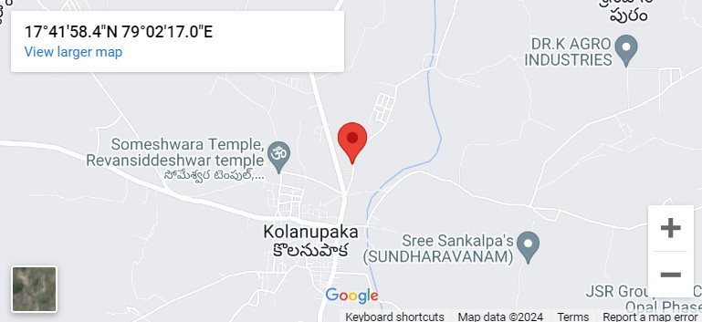 Location of Kolanupaka temple