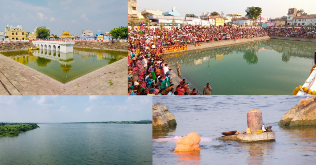 Godavari River and temple pushkarini