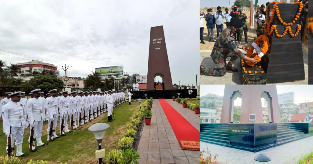 Indian military Victory at Sea Memorial 