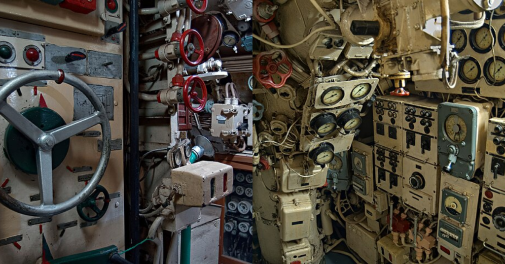 Control room 
and Torpedo room in Submarine Museum
