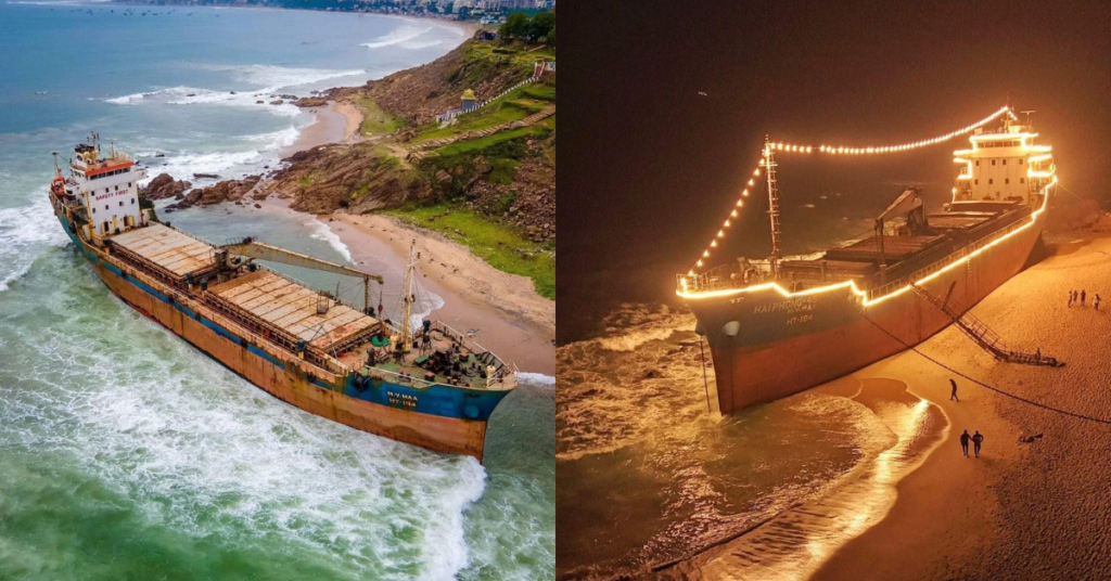 Tenneti Park Ship
and night view
