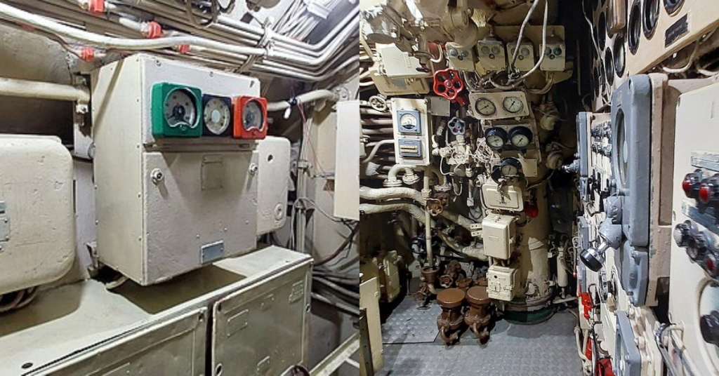 All controls and 
presure walls in Submarine Museum

