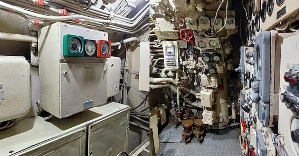 All controls and
presure walls in Submarine Museum
