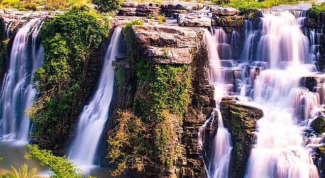 three streams of Ethipothala Falls