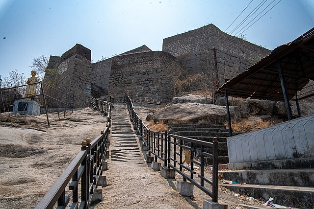 over view of Khammam fort