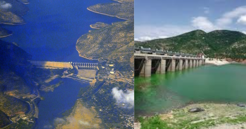 Somasila Dam aerial view and lengh