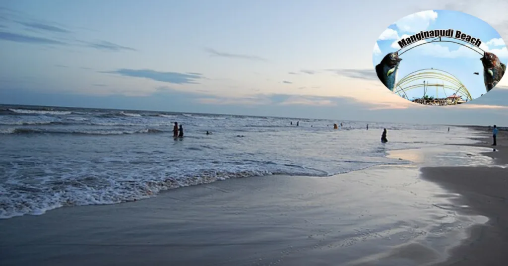 Manginapudi Beach peaceful ambiance.