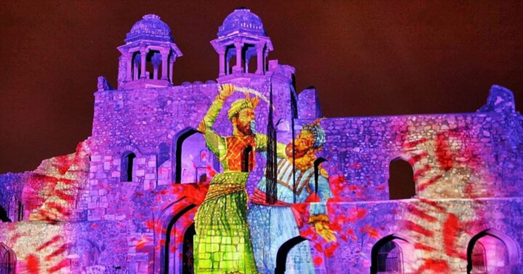 Red Fort and sound and light show.