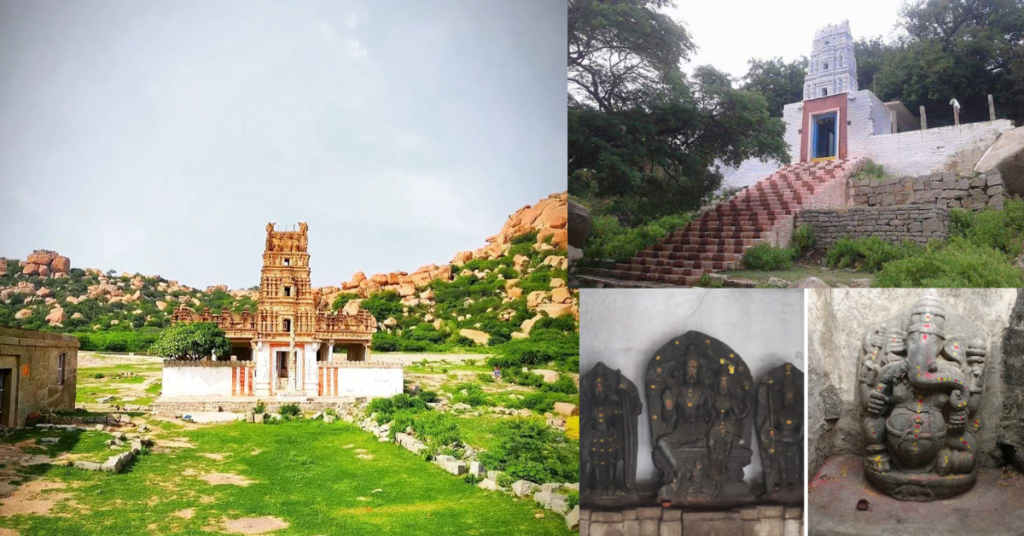 Ancient temples within Rayadurg Fort