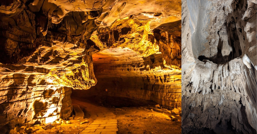 Stunning stalactite formations in Belum Caves