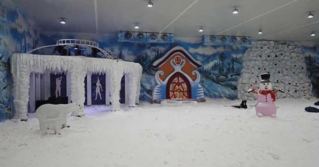 Ice sculptures or igloos Snow World Hyderabad