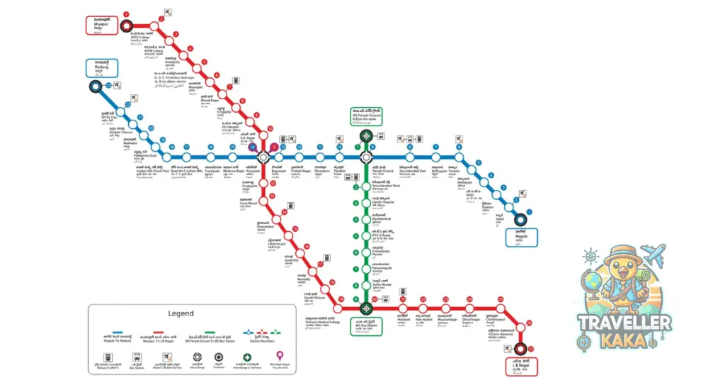 hyderabad metro rail lines