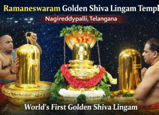 Ramaneswaram Golden Shiva Lingam Temple, Nagireddypalli, Telangana ramaneswaram golden shiva lingam temple