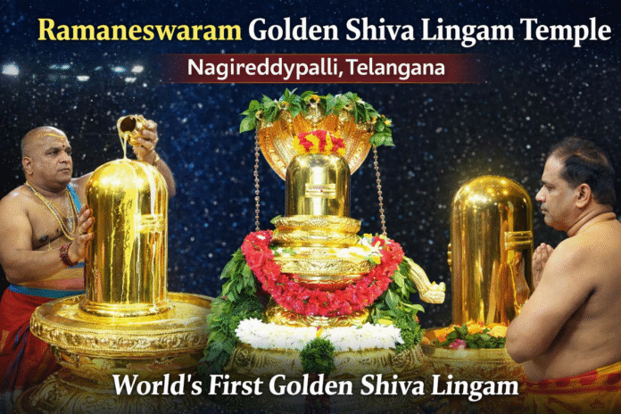 ramaneswaram golden shiva lingam temple