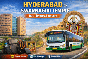 hyderabad to swarnagiri temple bus timings