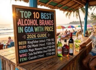 Top 10 Best Alcohol Brands in Goa with Price (2026 Guide) best alcohol in goa