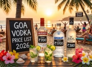 Vodka Price in Goa (2026): Smirnoff, Absolut & Magic Moments vodka price in goa